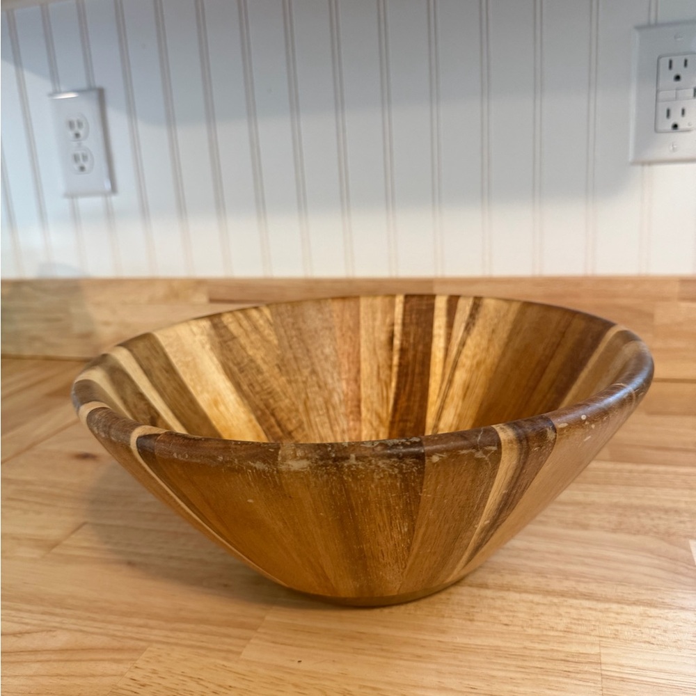 Threshold Handcrafted Wooden Bowl